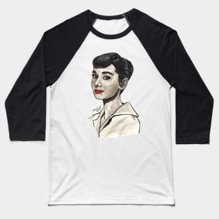 Audrey Hepburn Baseball T-Shirt